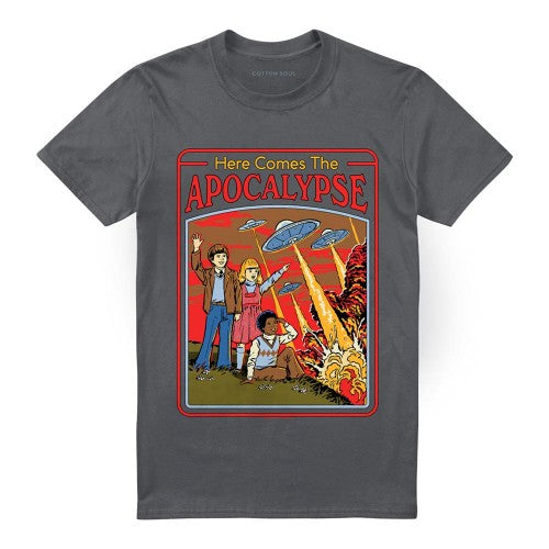 Front - Steven Rhodes Unisex Adult Here Comes The Apocalypse T-Shirt