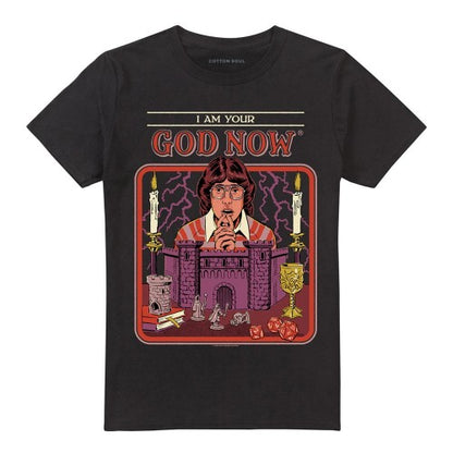 Front - Steven Rhodes Unisex Adult I Am Your God Now T-Shirt
