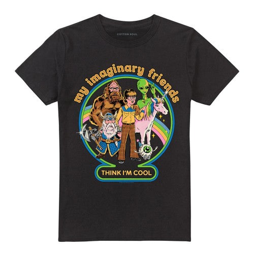 Front - Steven Rhodes Unisex Adult My Imaginary Friends T-Shirt