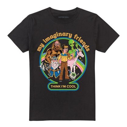 Front - Steven Rhodes Unisex Adult My Imaginary Friends T-Shirt