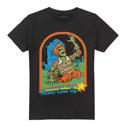 Front - Steven Rhodes Unisex Adult Never Give Up T-Shirt
