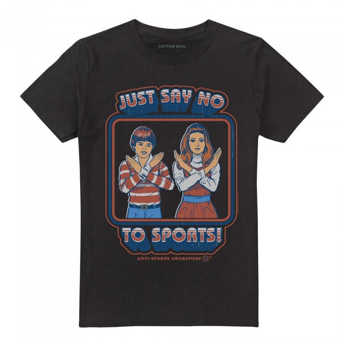 Front - Steven Rhodes Unisex Adult Say No To Sports T-Shirt