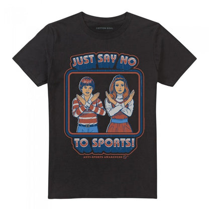 Front - Steven Rhodes Unisex Adult Say No To Sports T-Shirt