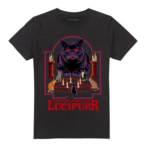 Front - Steven Rhodes Unisex Adult Lucipurr T-Shirt