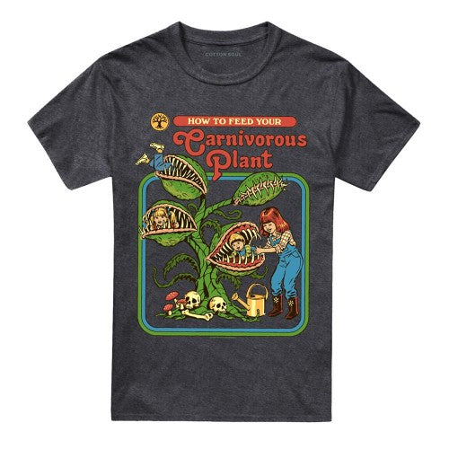 Front - Steven Rhodes Unisex Adult Carnivorous Plant Heather T-Shirt