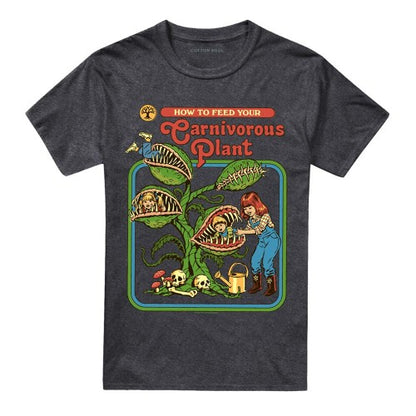 Front - Steven Rhodes Unisex Adult Carnivorous Plant Heather T-Shirt