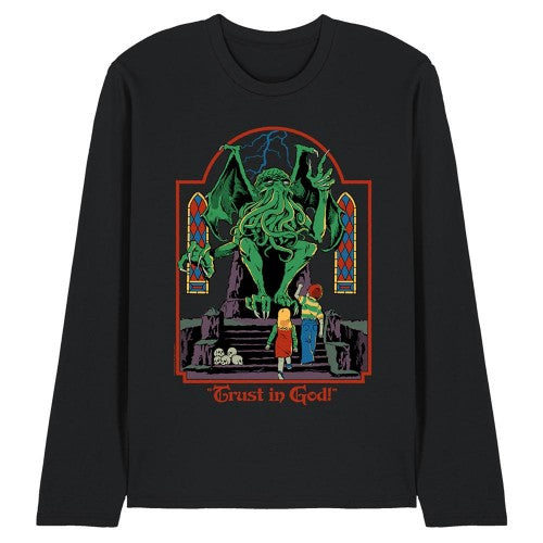 Front - Steven Rhodes Unisex Adult Trust In God Long-Sleeved T-Shirt