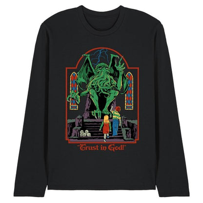 Front - Steven Rhodes Unisex Adult Trust In God Long-Sleeved T-Shirt