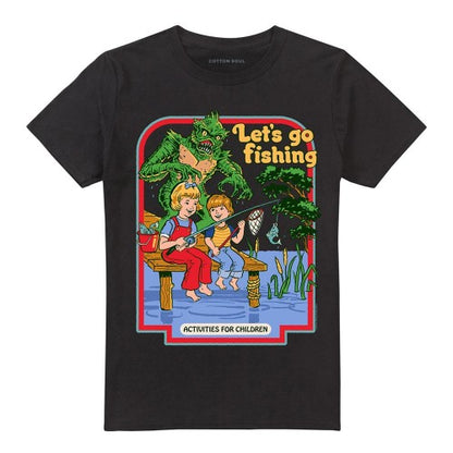 Front - Steven Rhodes Unisex Adult Let´s Go Fishing T-Shirt