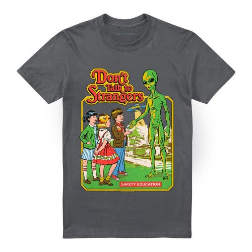 Front - Steven Rhodes Unisex Adult Don´t Talk To Strangers T-Shirt