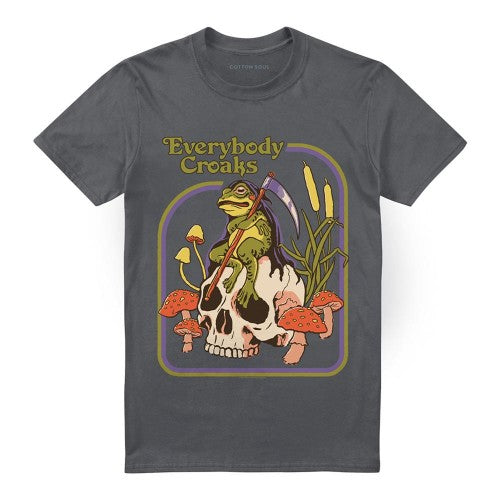 Front - Steven Rhodes Unisex Adult Everybody Croaks T-Shirt