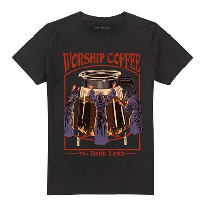 Front - Steven Rhodes Unisex Adult Worship Coffee T-Shirt