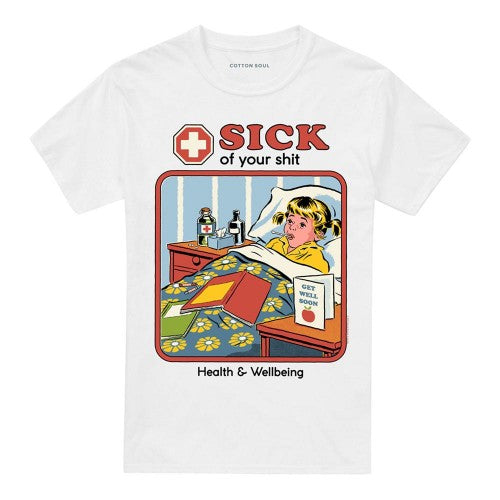 Front - Steven Rhodes Unisex Adult Sick Of Your Shit T-Shirt