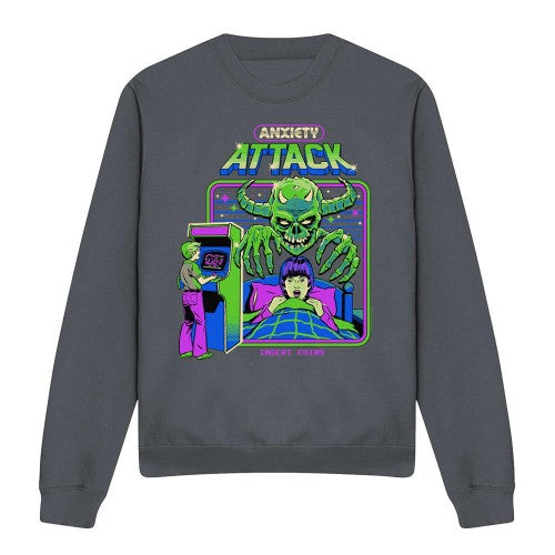 Front - Steven Rhodes Unisex Adult Anxiety Attack Sweatshirt