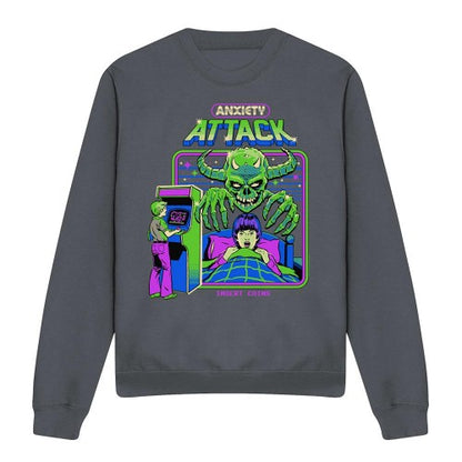 Front - Steven Rhodes Unisex Adult Anxiety Attack Sweatshirt