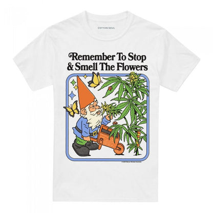 Front - Steven Rhodes Unisex Adult Smell The Flowers T-Shirt