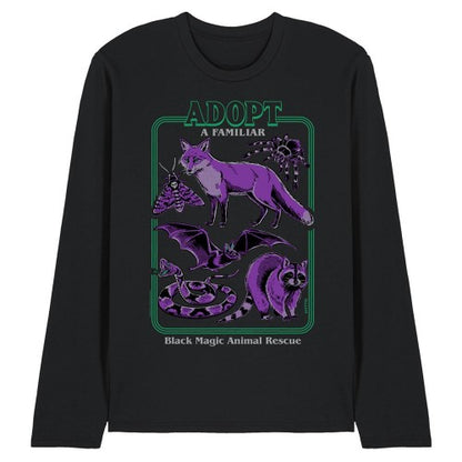 Front - Steven Rhodes Unisex Adult Adopt A Familiar Part 2 Long-Sleeved T-Shirt
