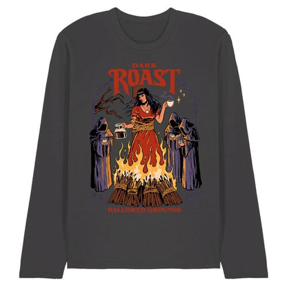 Front - Steven Rhodes Unisex Adult Dark Roast Long-Sleeved T-Shirt
