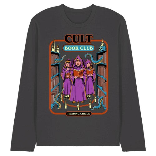 Front - Steven Rhodes Unisex Adult Cult Book Club Long-Sleeved T-Shirt