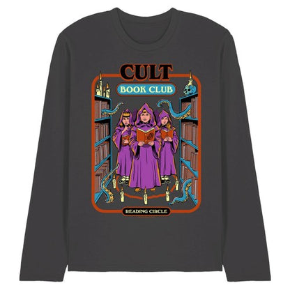 Front - Steven Rhodes Unisex Adult Cult Book Club Long-Sleeved T-Shirt