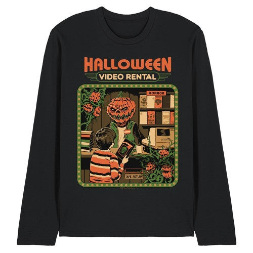Front - Steven Rhodes Unisex Adult Video Rentals Long-Sleeved T-Shirt