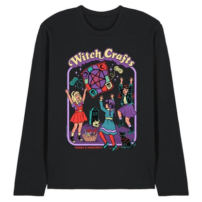 Front - Steven Rhodes Unisex Adult Witch Crafts Long-Sleeved T-Shirt
