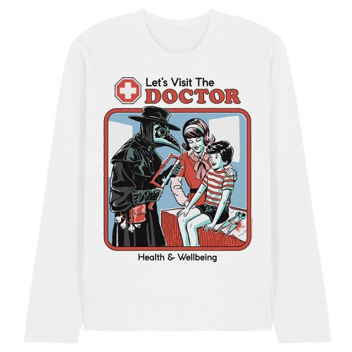 Front - Steven Rhodes Unisex Adult Let´s Visit The Doctor Long-Sleeved T-Shirt