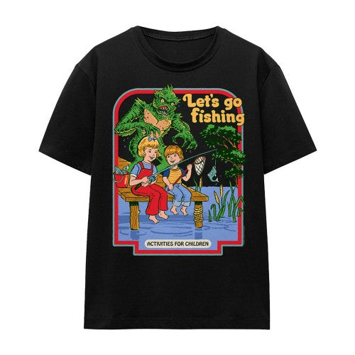 Front - Steven Rhodes Womens/Ladies Let´s Go Fishing T-Shirt