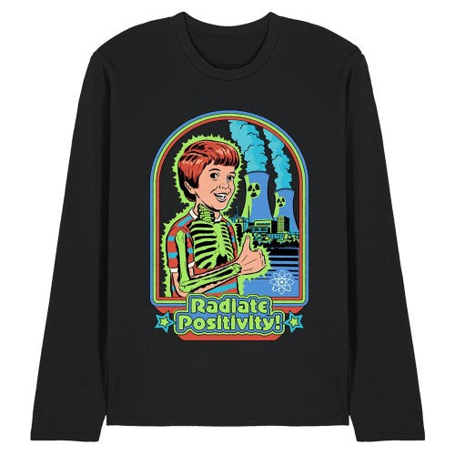 Front - Steven Rhodes Unisex Adult Radiate Positivity Long-Sleeved T-Shirt