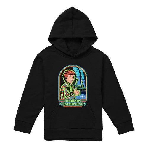 Front - Steven Rhodes Childrens/Kids Radiate Positivity Hoodie
