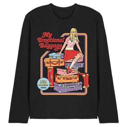 Front - Steven Rhodes Unisex Adult My Emotional Baggage Long-Sleeved T-Shirt