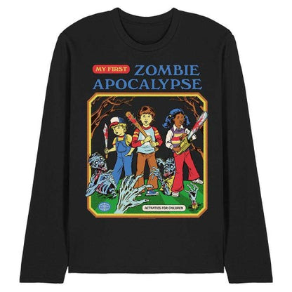 Front - Steven Rhodes Unisex Adult My First Zombie Apocalypse Long-Sleeved T-Shirt