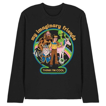 Front - Steven Rhodes Unisex Adult My Imaginary Friends Long-Sleeved T-Shirt