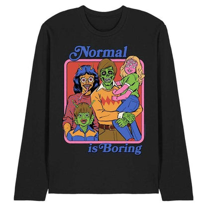 Front - Steven Rhodes Unisex Adult Normal Is Boring Long-Sleeved T-Shirt