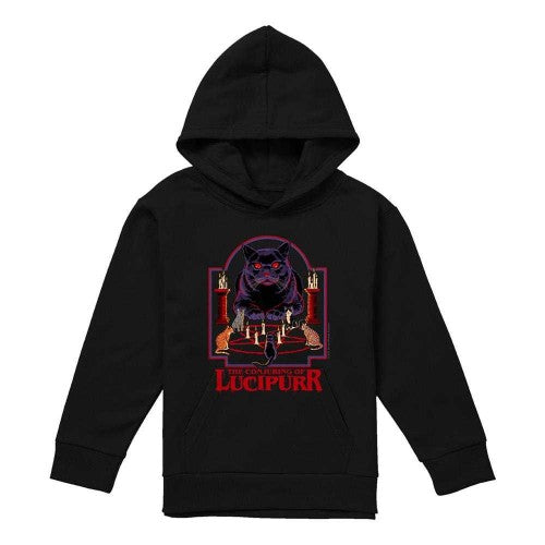 Front - Steven Rhodes Childrens/Kids Lucipurr Hoodie