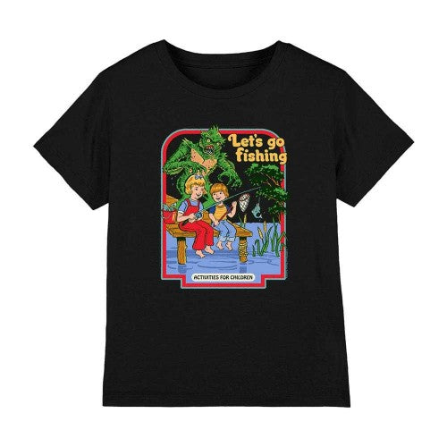 Front - Steven Rhodes Childrens/Kids Let´s Go Fishing T-Shirt