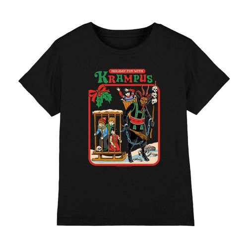 Front - Steven Rhodes Childrens/Kids Fun With Krampus T-Shirt