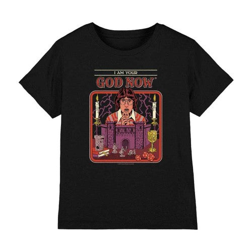 Front - Steven Rhodes Childrens/Kids I Am Your God Now T-Shirt