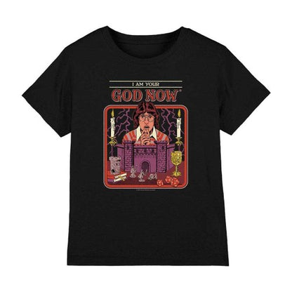 Front - Steven Rhodes Childrens/Kids I Am Your God Now T-Shirt