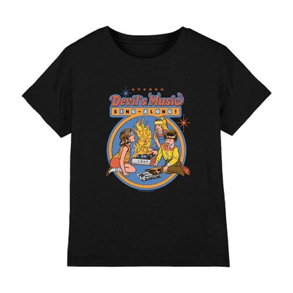 Front - Steven Rhodes Childrens/Kids Devils Music Singalong T-Shirt
