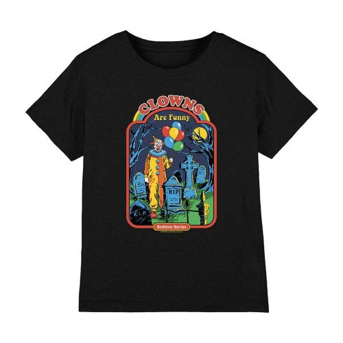 Front - Steven Rhodes Childrens/Kids Clowns Are Funny T-Shirt