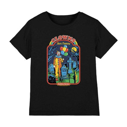 Front - Steven Rhodes Childrens/Kids Clowns Are Funny T-Shirt