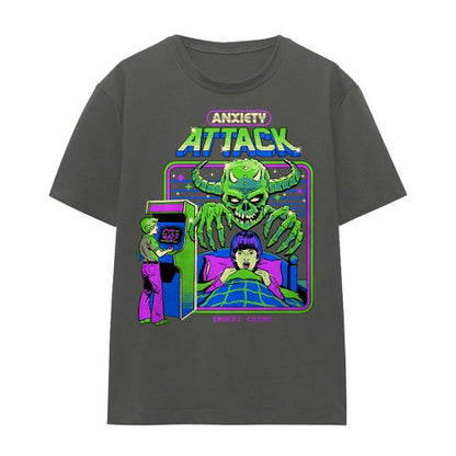 Front - Steven Rhodes Womens/Ladies Anxiety Attack T-Shirt