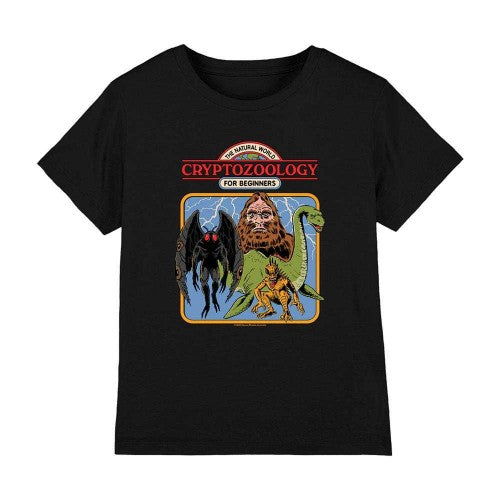 Front - Steven Rhodes Childrens/Kids Cryptozoology For Beginners T-Shirt
