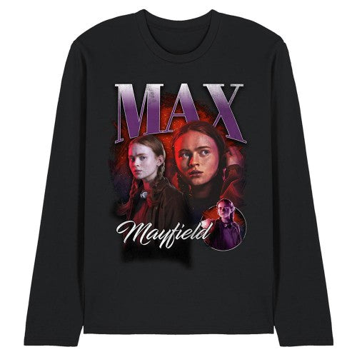 Front - Stranger Things Unisex Adult Max Homage Long-Sleeved T-Shirt
