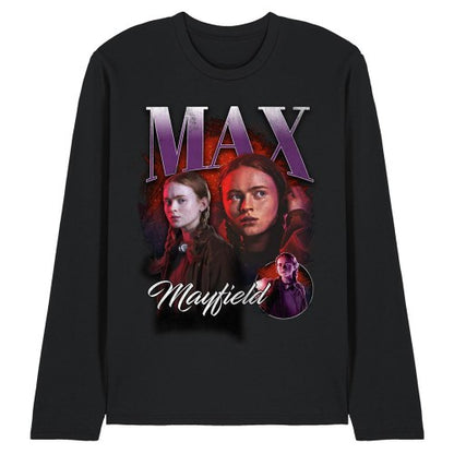 Front - Stranger Things Unisex Adult Max Homage Long-Sleeved T-Shirt