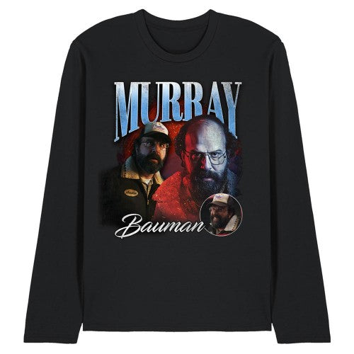 Front - Stranger Things Unisex Adult Murray Homage Long-Sleeved T-Shirt