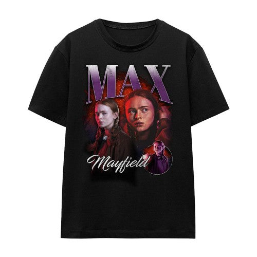 Front - Stranger Things Womens/Ladies Max Homage T-Shirt