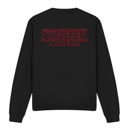 Front - Stranger Things Unisex Adult Logo Outline Sweatshirt