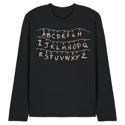 Front - Stranger Things Unisex Adult Lights Long-Sleeved T-Shirt